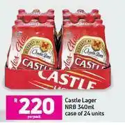 Game Castle Lager NRB 24 x 340ml-Per Case offer
