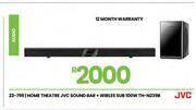Fair Price Jvc sound bar + wireless sub 100w home theatre th-n239b 23-799 offer