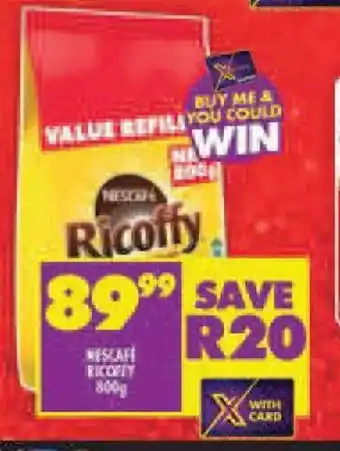 Shoprite NESCAFE RICOFFY 800g offer