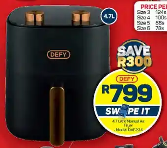 Pick n Pay 4.7 Litre Manual Air Fryer offer