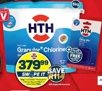 Pick n Pay Buy 1x Granular Mineralsoft Chlorine 8kg and GET1x Clear Blue FREE offer