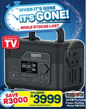 Pick n Pay Magneto 400W Portable Power Station offer