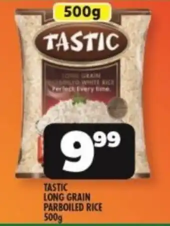 Usave TASTIC LONG GRAIN PARBOILED RICE 500g offer