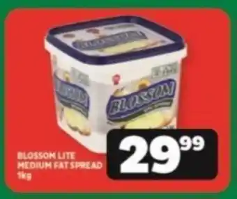 Usave BLOSSOM LITE MEDIUM FAT SPREAD 1kg offer