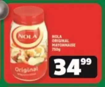 Usave NOLA ORIGINAL MAYONNAISE 750g offer