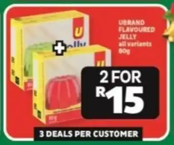 Usave UBRAND FLAVOURED JELLY all variants 80g offer