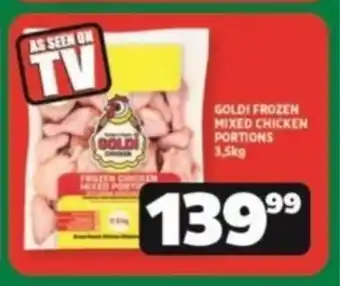 Usave GOLDI FROZEN MIXED CHICKEN PORTIONS 3,5kg offer