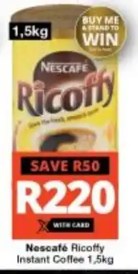 Checkers Nescafé Ricoffy Instant Coffee 1,5kg offer