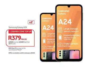 Makro Samsung Galaxy A24 1.2GB RED CORE TOP UP offer