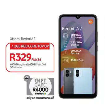 Xiaomi Redmi A2 1.2GB RED CORE TOP UP