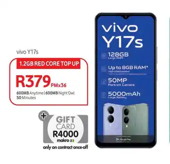 Makro Vivo Y17s 1.2GB RED CORE TOP UP offer