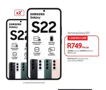 Makro Samsung Galaxy S22 1.2GB RED CORE offer