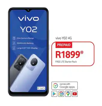 Makro Vivo Y02 4G PREPAID offer