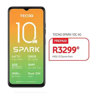 Makro TECNO SPARK 10C 4G PREPAID offer