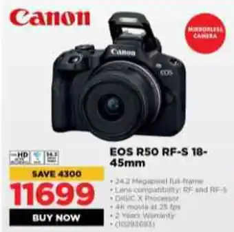 HiFi Corp Canon EOS R50 RF-S 18-45mm offer