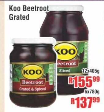 Devland Cash And Carry Koo Beetroot Grated 12x405g offer
