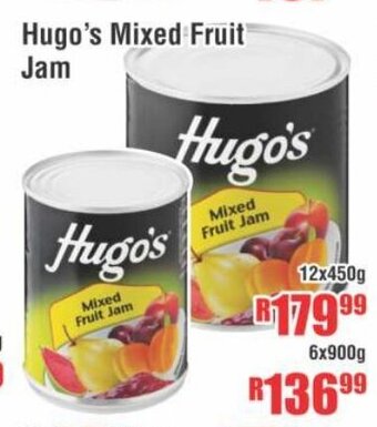 Devland Cash And Carry Hugo's Mixed Fruit Jam 12x450g offer