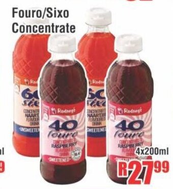 Devland Cash And Carry Fouro/Sixo Concentrate 4x200ml offer