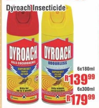 Devland Cash And Carry Dyroach Insecticide 6x180ml offer
