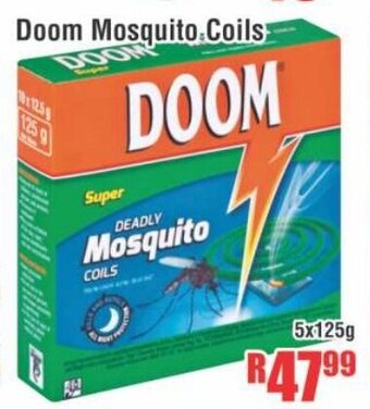 Devland Cash And Carry Doom Mosquito Coils 5x125g offer