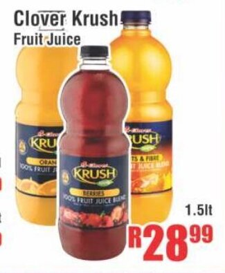 Clover Krush Fruit Juice 1.5lt
