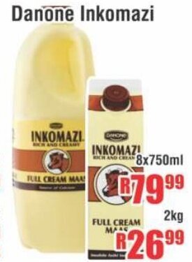 Devland Cash And Carry Danone Inkomazi 8x750ml offer