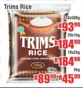 Devland Cash And Carry Trims Rice 20x500g offer