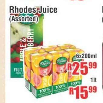 Devland Cash And Carry Rhodes Juice (Assorted) 6x200ml offer