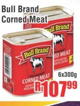 Devland Cash And Carry Bull Brand Corned Meat 6x300g offer