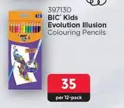 Makro Bic kids evolution illusion colouring pencils-per 12 pack offer