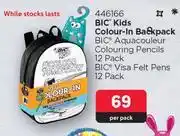 Makro Bic kids colour in backpack-per pack offer