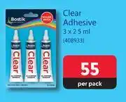 Makro Bostik clear adhesive-3 x 25ml per pack offer