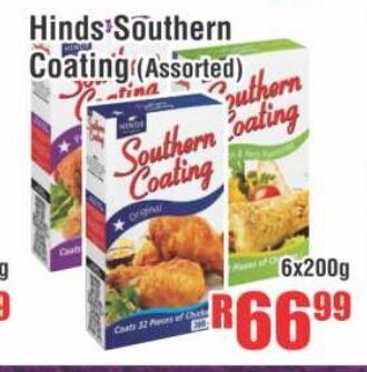 Devland Cash And Carry Hinds Southern Coating (Assorted) 6x200g offer