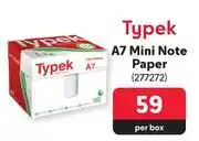 Makro Typek a7 mini note paper-per box offer