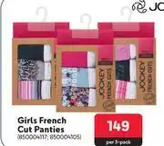 Makro Jockey girls french cut panties 850004117, 850004105-per 3-pack offer
