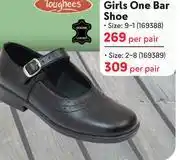 Makro Toughees girls one bar shoe 169388-per pair offer