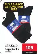 Makro Legends boys socks 431581-per 5-pack offer