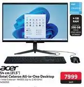 Makro Acer 21.5(54cm) intel celeron all-in-one desktop 409252-each offer