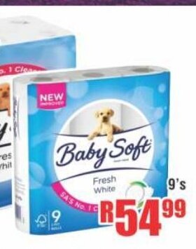 Devland Cash And Carry Baby Soft 2 Ply Toilet Paper 9's offer