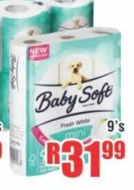 Devland Cash And Carry Baby Soft Mini Toilet Paper 200 Sheets 9's offer