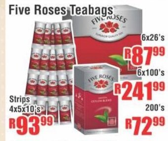 Devland Cash And Carry Five Roses Teabags 6x26's offer