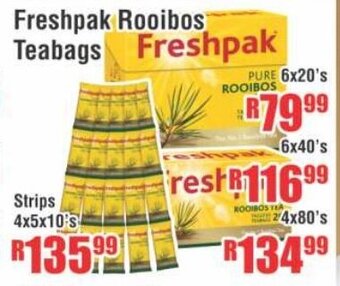 Devland Cash And Carry Freshpak Rooibos Teabags 6x20's offer