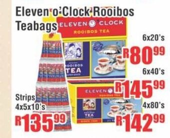 Eleven o'Clock Rooibos Teabags 6x20's