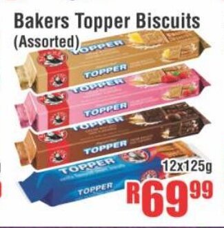 Devland Cash And Carry Bakers Topper Biscuits (Assorted) 12x125g offer