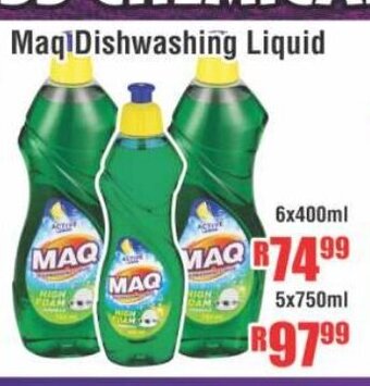 Devland Cash And Carry Maq Dishwashing Liquid 6x400ml offer