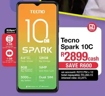 MRP Tecno Spark 10C offer