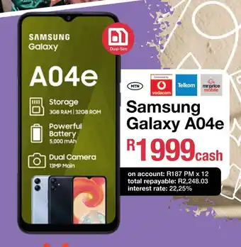 MRP Samsung Galaxy A04e offer