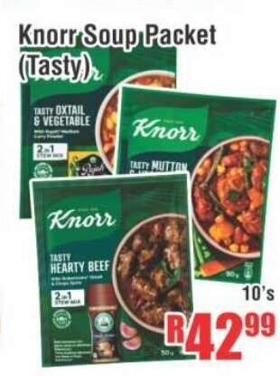 Devland Cash And Carry Knorr Soup Packet (Tasty) 10's offer