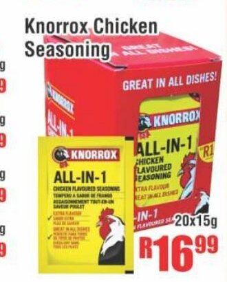 Devland Cash And Carry Knorrox Chicken Seasoning 20x15g offer