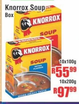 Devland Cash And Carry Knorrox Soup Box 10x100g offer